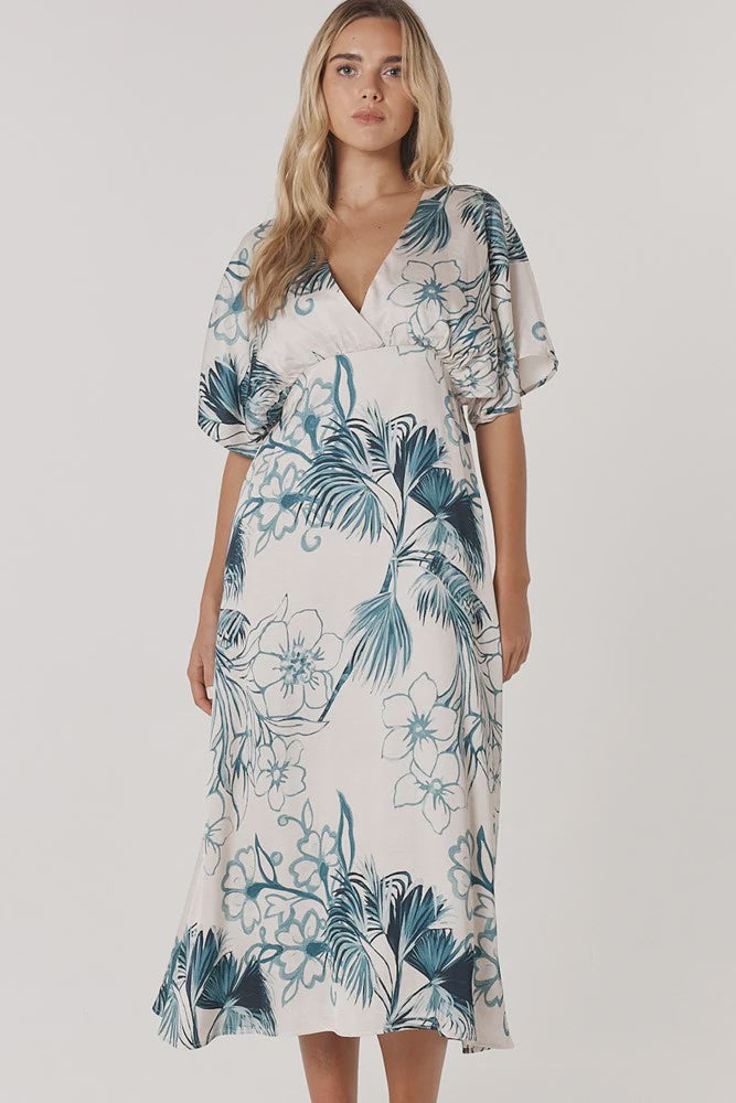 F&B~ Solstice Palms Midi Dress