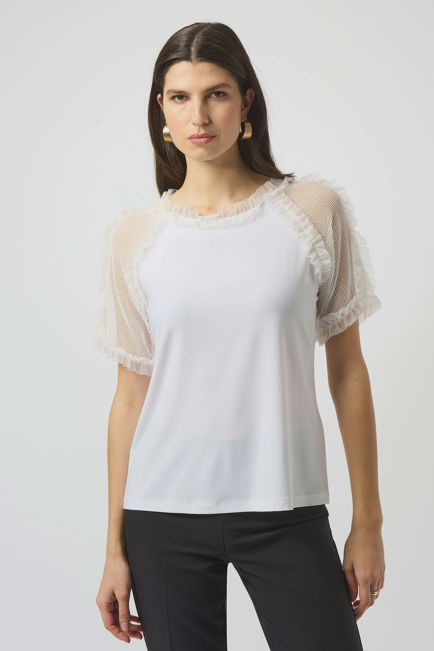 JR~Silky Mesh Top 251054