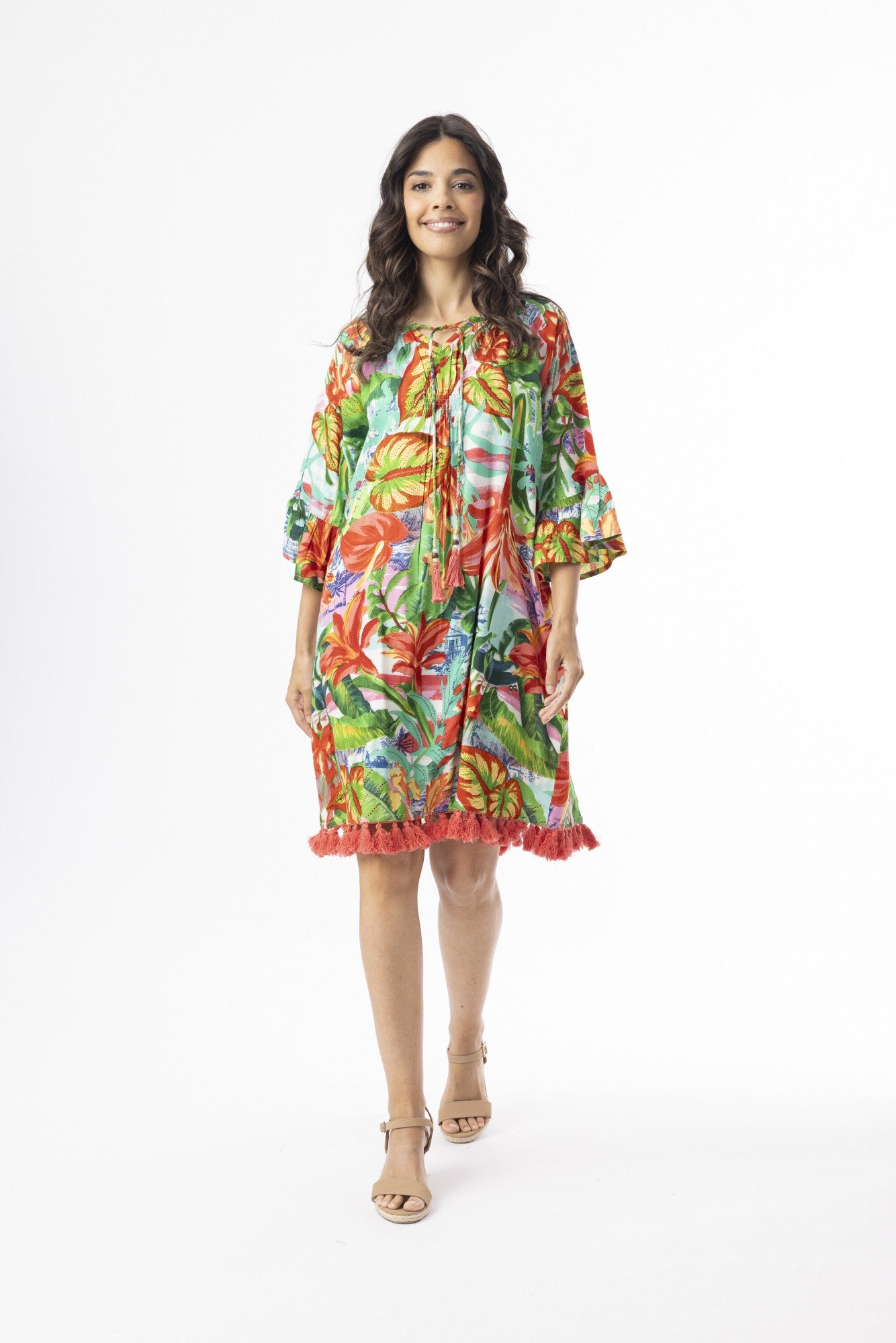 Orientique~Equador Tassel Dress