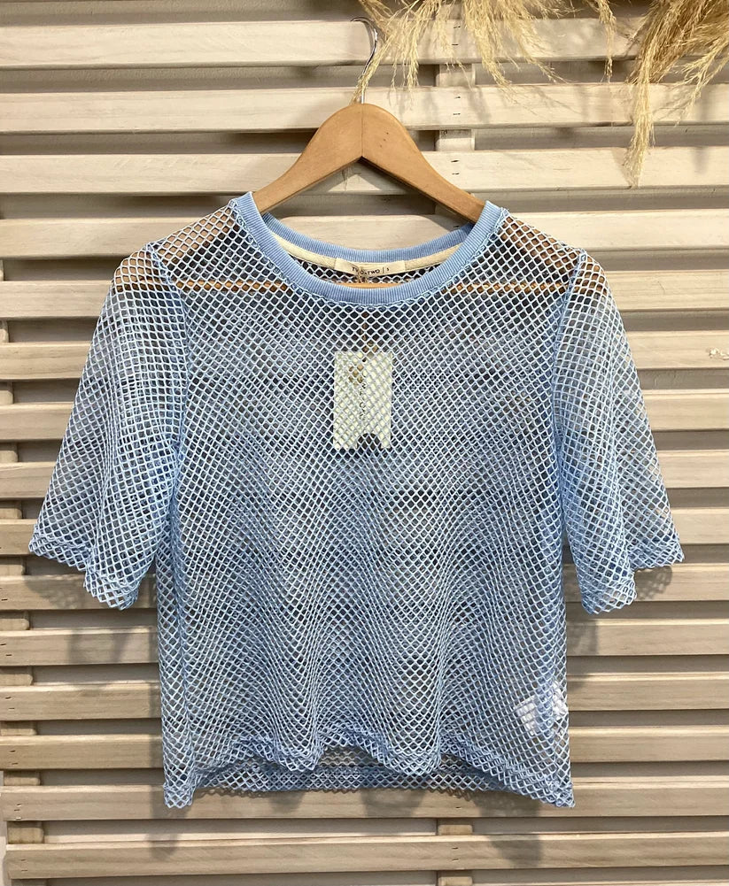 Two by Two~Arrow Mesh Top