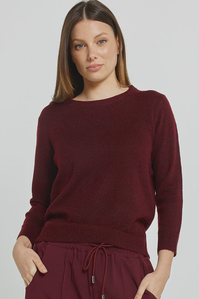 BB~Morris Sweater Wine
