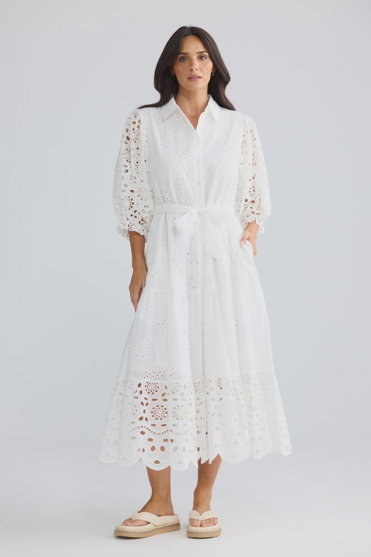 Brave & True ~ Donnie Dress White