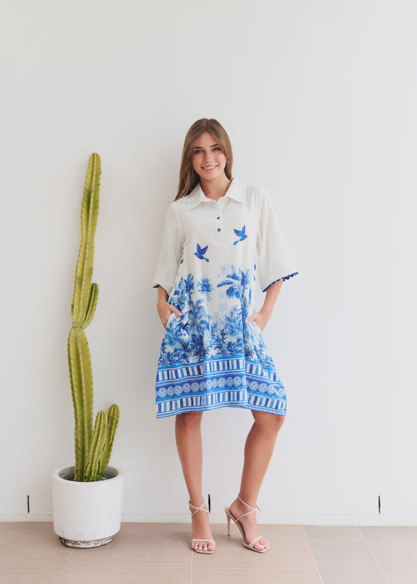 Collectivo~Marina Dress Skyhigh Palm