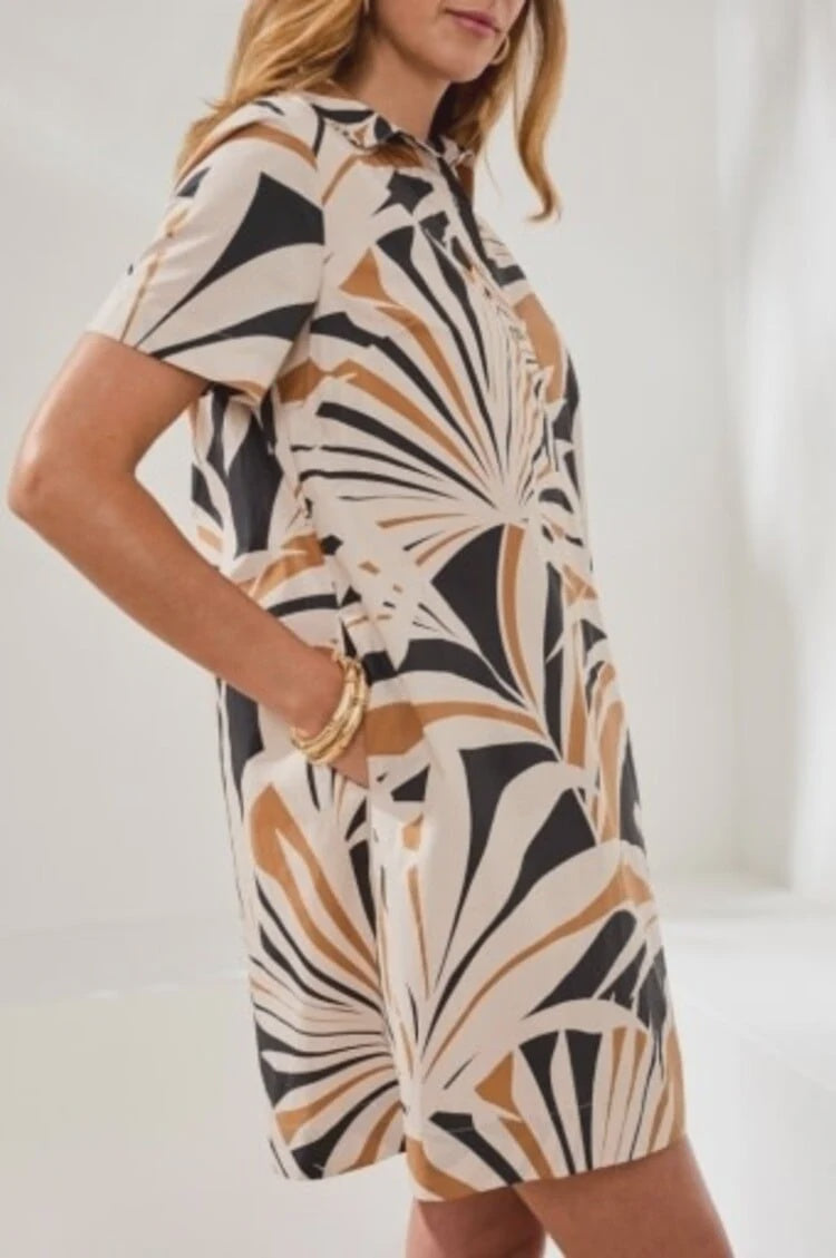 Tribal~S/S Botton Placket Dress Canvas