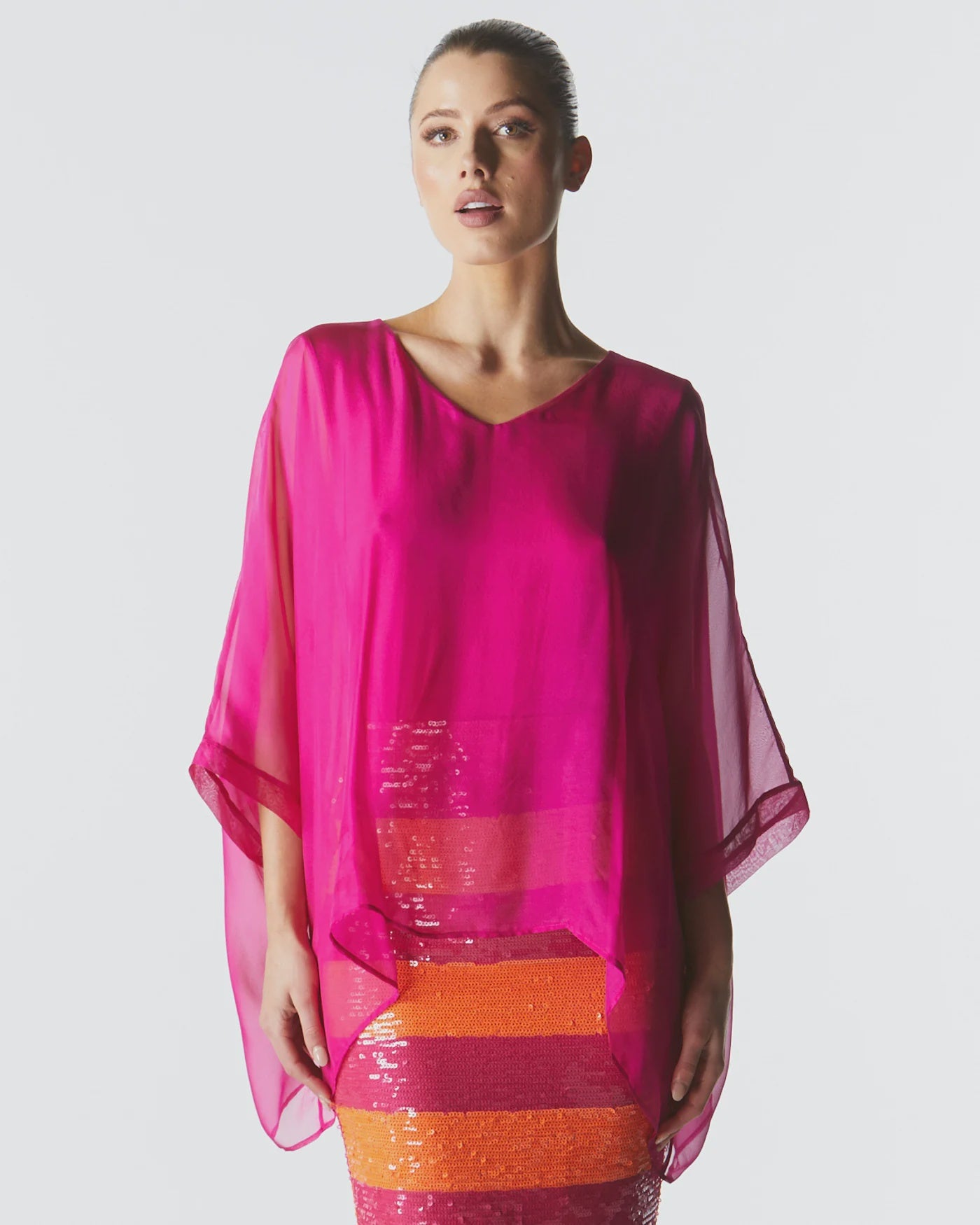 F&B~Silk top Fuschia