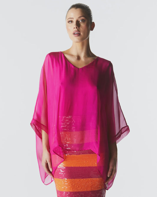 F&B~Silk top Fuschia