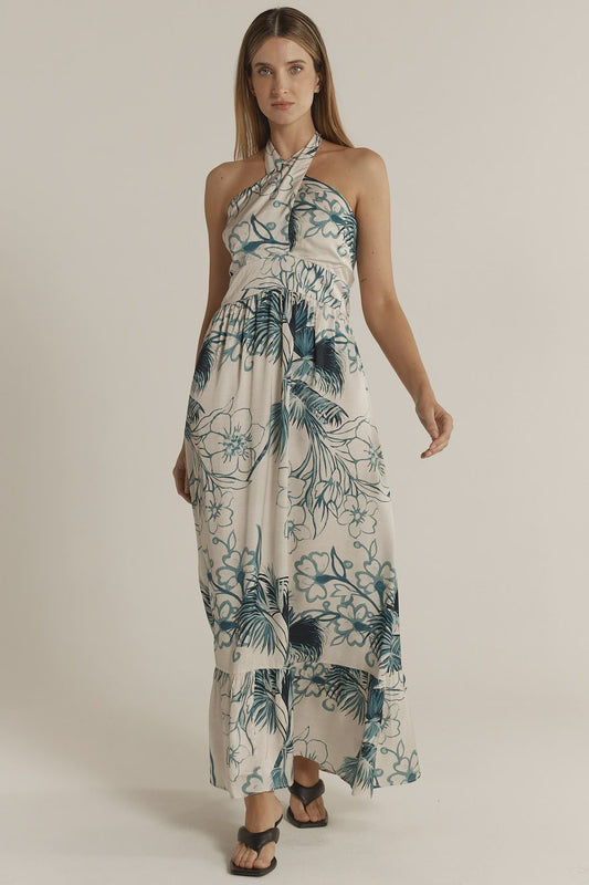 F&B~ Solstice Palms Halter Dress