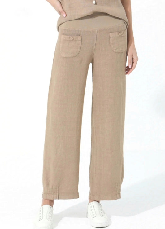 ESA ~Linen Front Pkt Pant