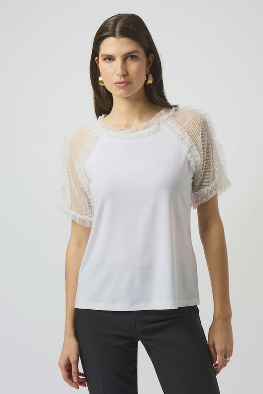 JR~Silky Mesh Top 251054