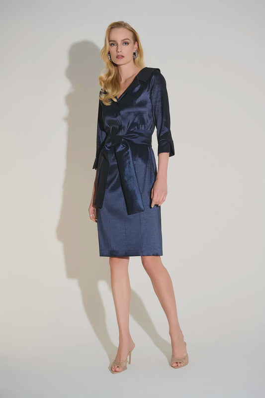 JR~Taffeta Dress Navy NZ14