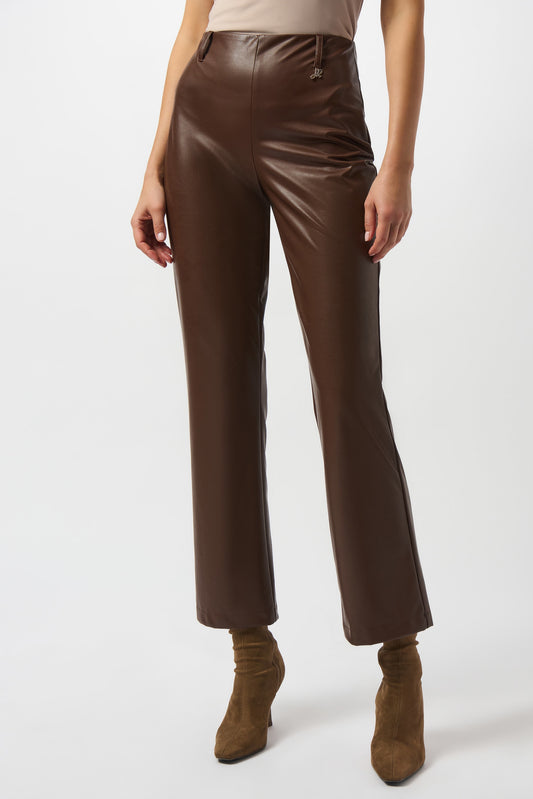 JR~Leatherette Wide-leg pull on pant