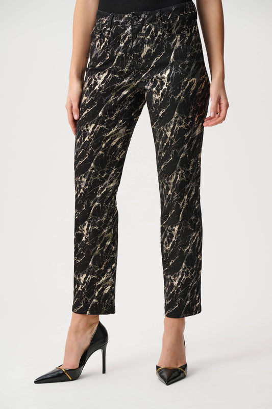 JR~Stretch Denim Abstract Pant