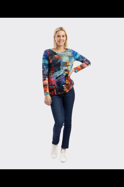 Orientique~L/Sleeve  Crew