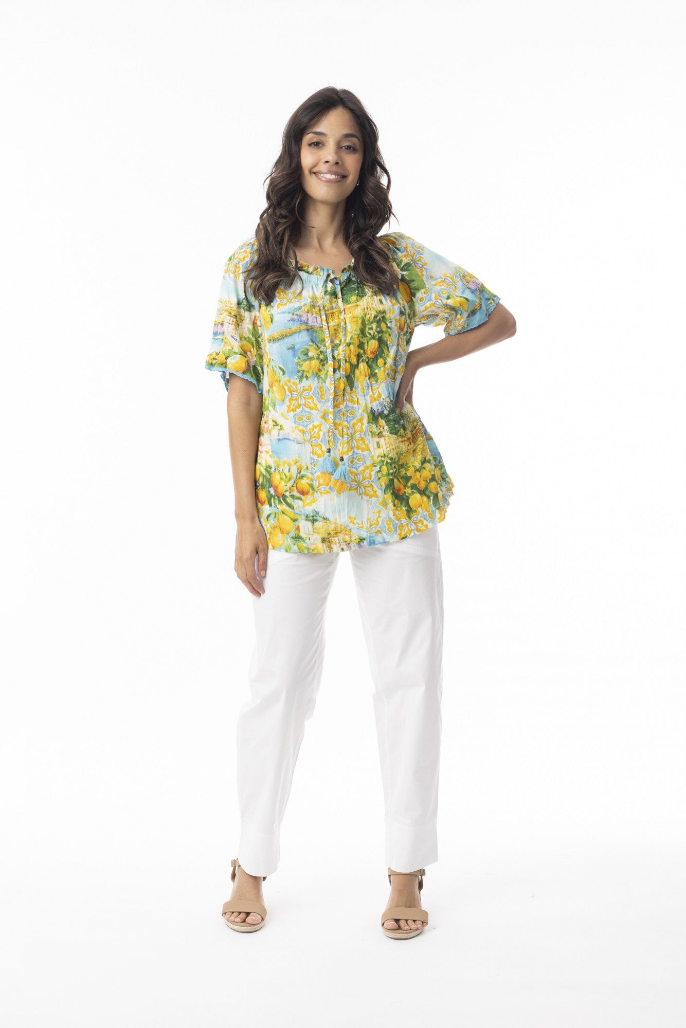 Orientique~Amalfi Frill Neckline