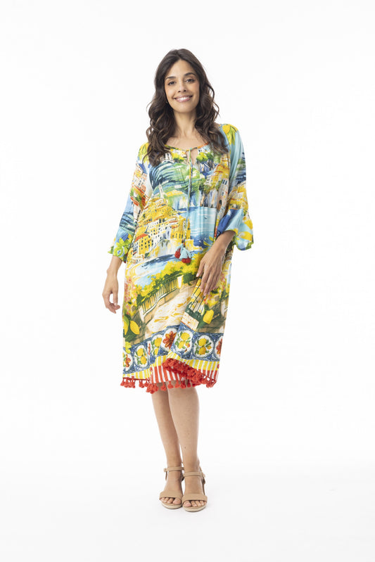 Orientique~Amalfi Tassel Dress
