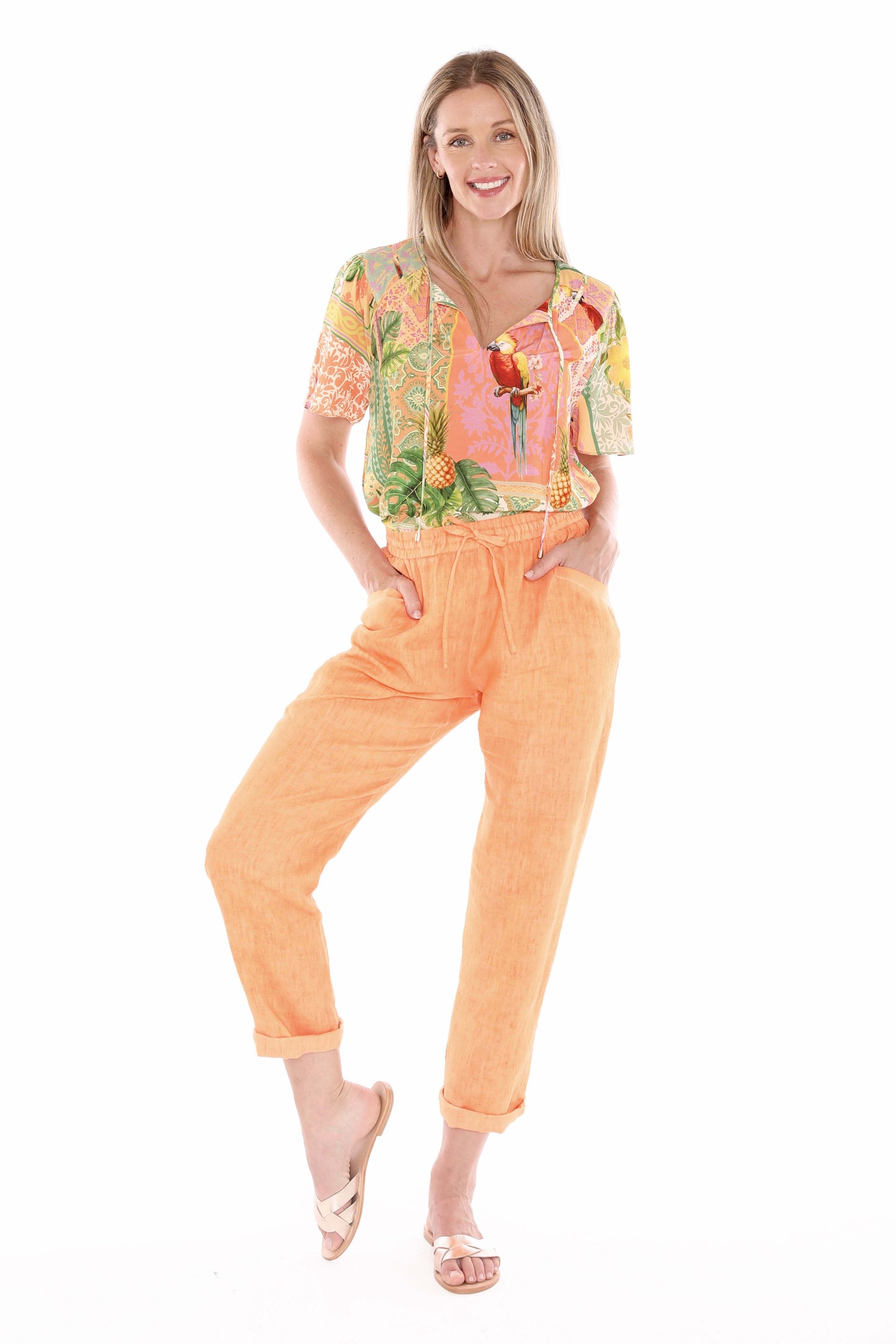 Jump~Pina Colada Top