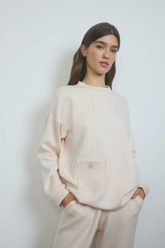 Tinta & Bariloche~Alipia Sweatshirt Off White