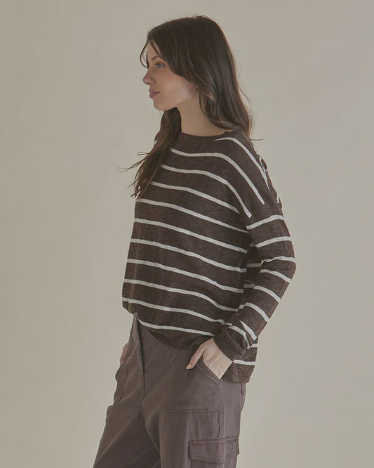 BB~ Natasha Knit Top Brown