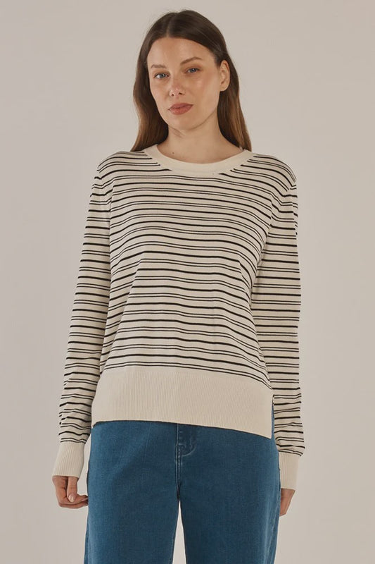 BB~ Louis Sweater Cream/Black