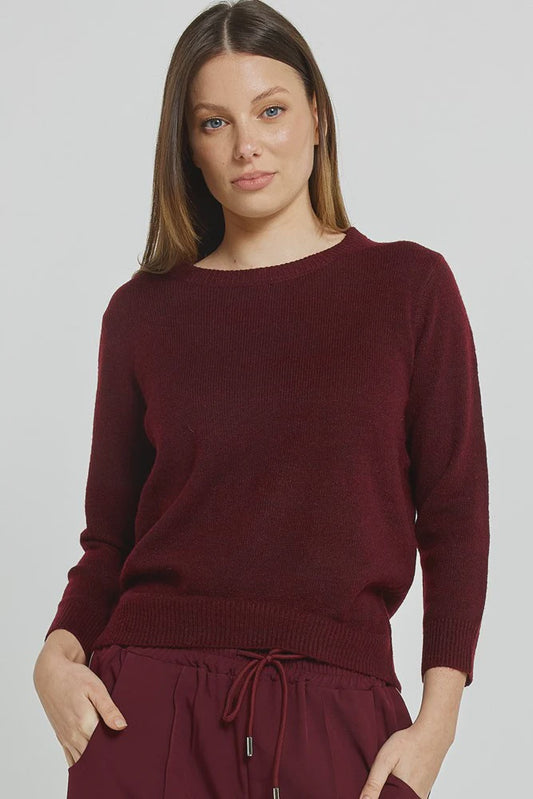 BB~Morris Sweater Wine