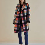 BB~Ellie Coat Rainbow Check