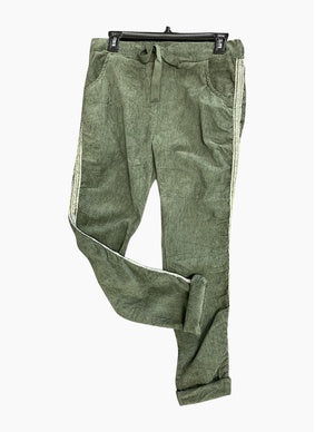 ESA~Corduroy Pants Lurex Stripe