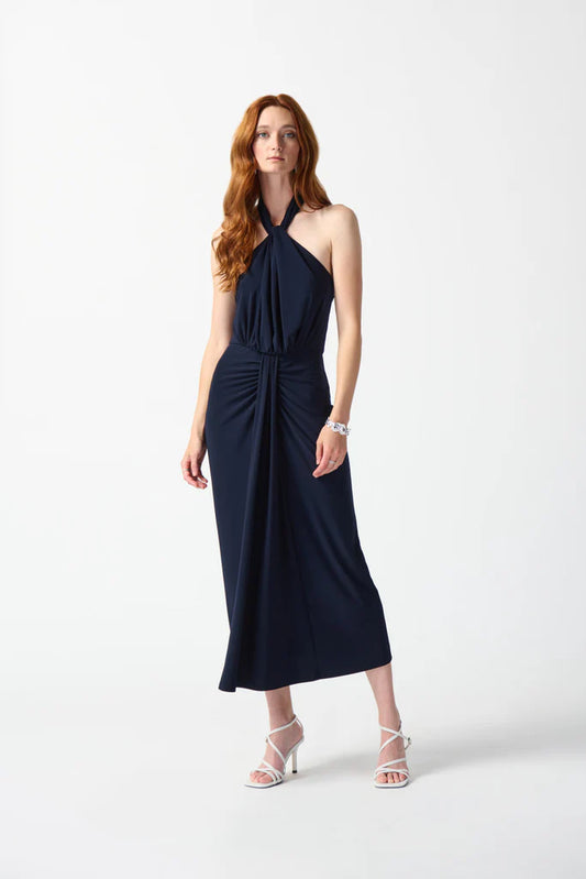 JR~ Silky Knit Feel Halter Neck Dress