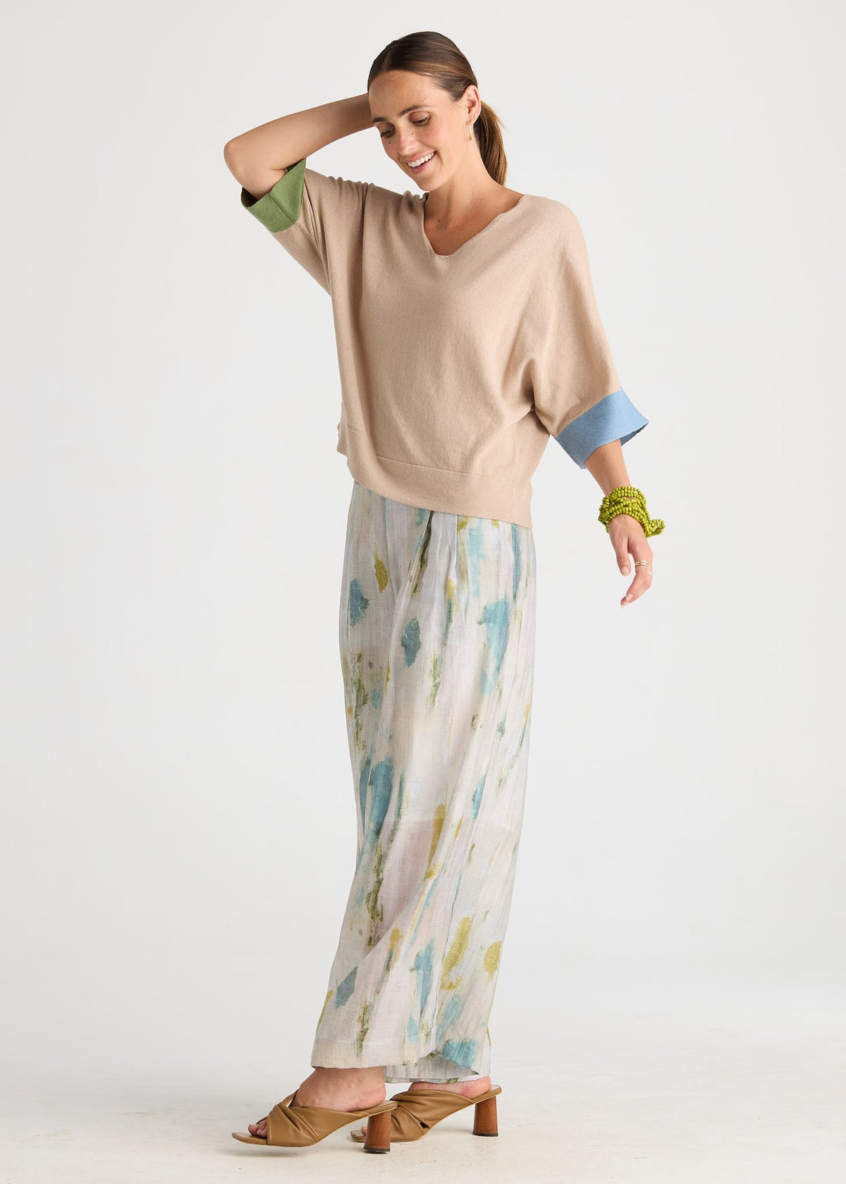 ld+co~ Contrast Cuff Top