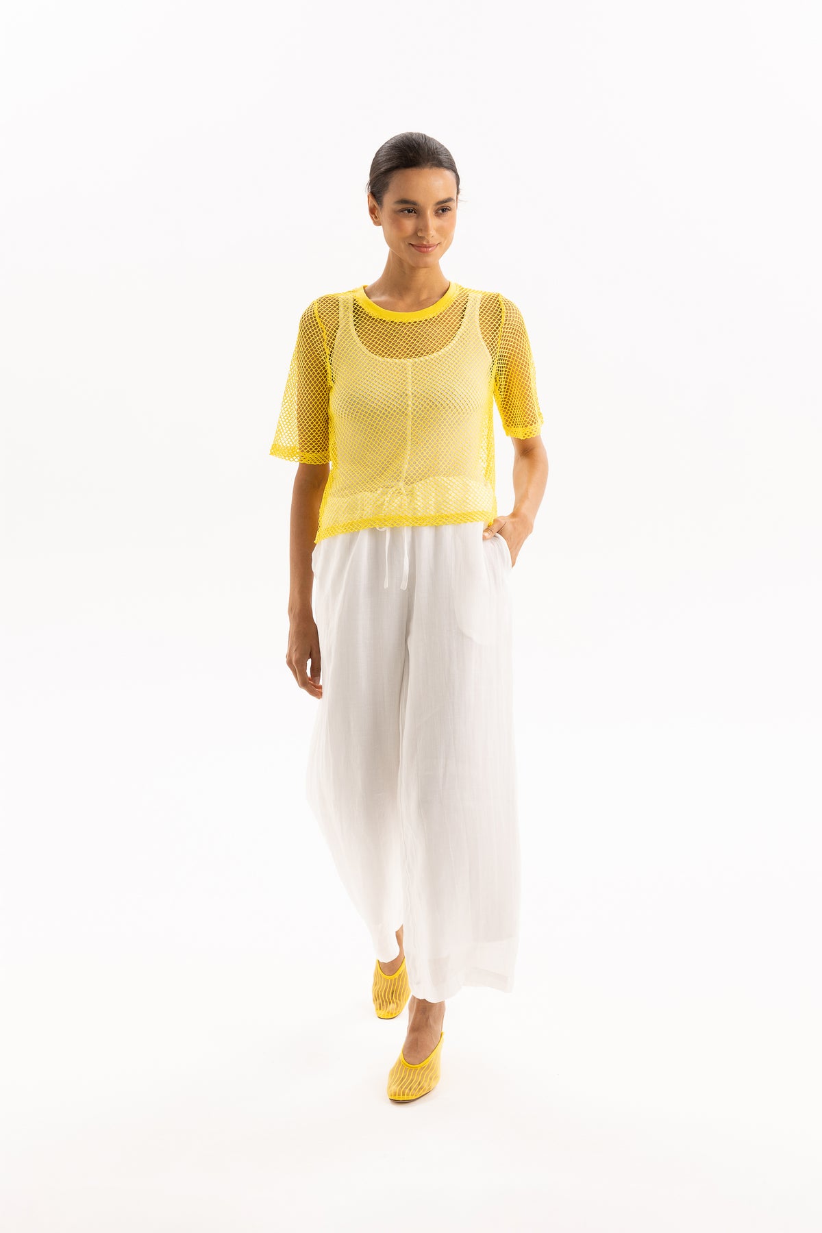 Two by Two~Arrow Mesh Top