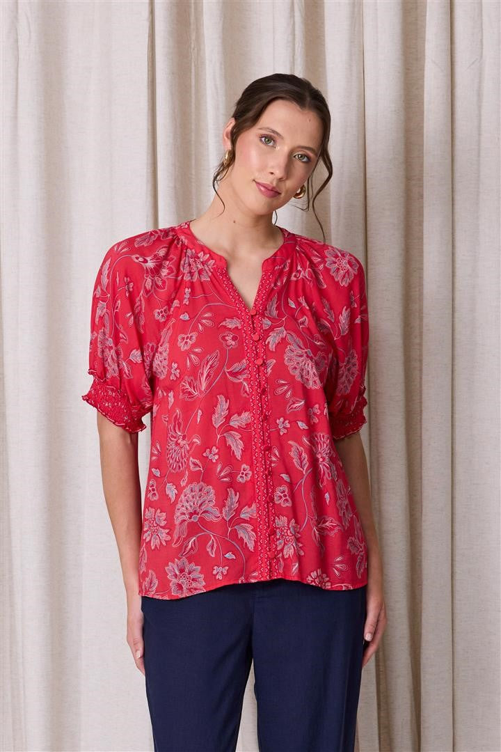 Newport~Flourish Blouse