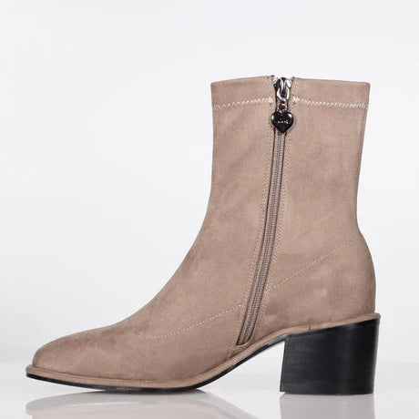Minx~Sequoia stretch suede boot