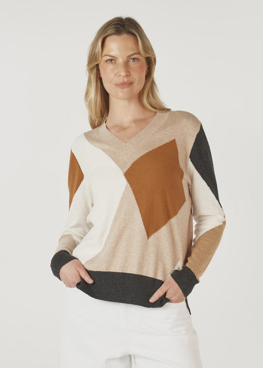Z&P~ Diamond Dapper V Neck