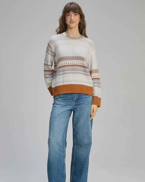 Z&P~Stripe Pop Jumper Mercury
