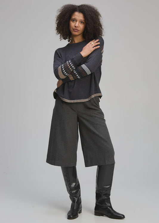 Z&P~Textured Swing Jumper Charcoal