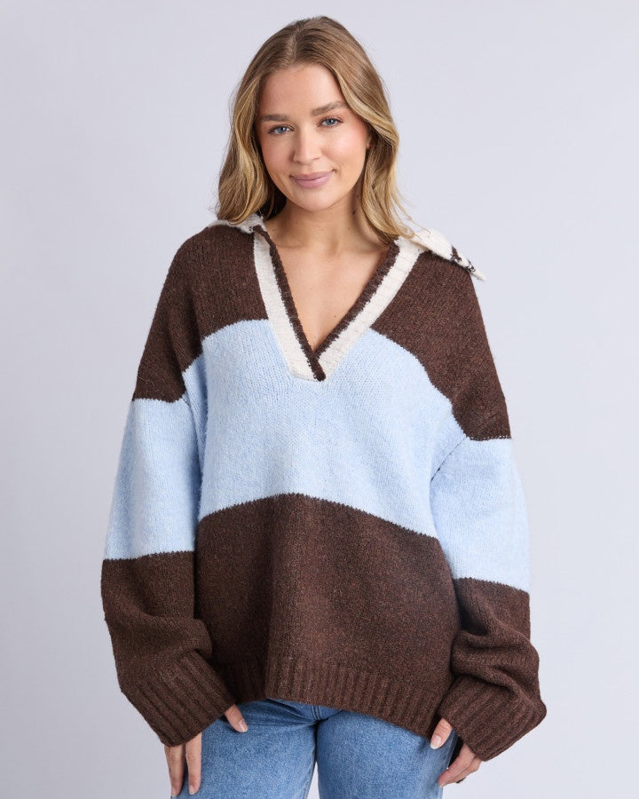 Foxwood~ Candice Knit Crew Multi
