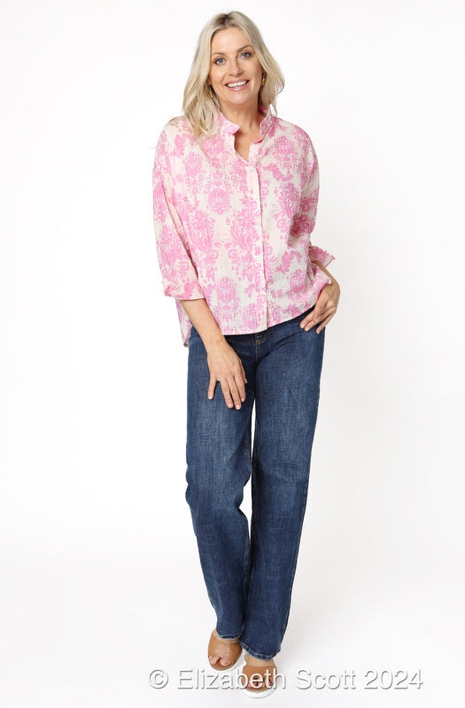 ESA~Garden Print Blouse