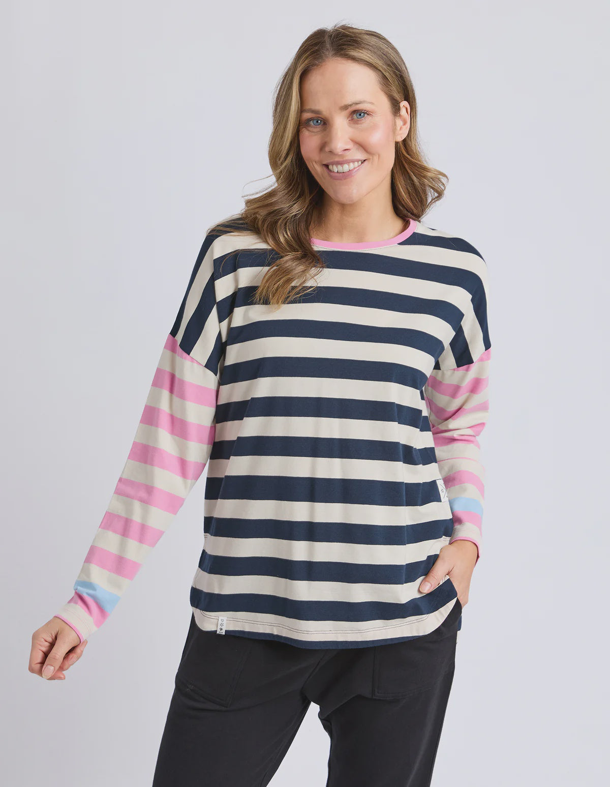 Elm~Gaeb Stripe L/S Tee