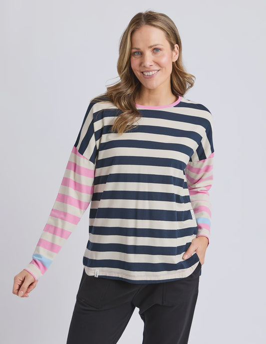 Elm~Gaeb Stripe L/S Tee