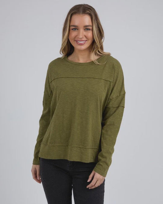Foxwood~Jayne Throw Top Olive
