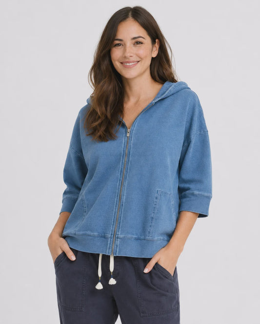 Elm~Tessa Denim Hoodie